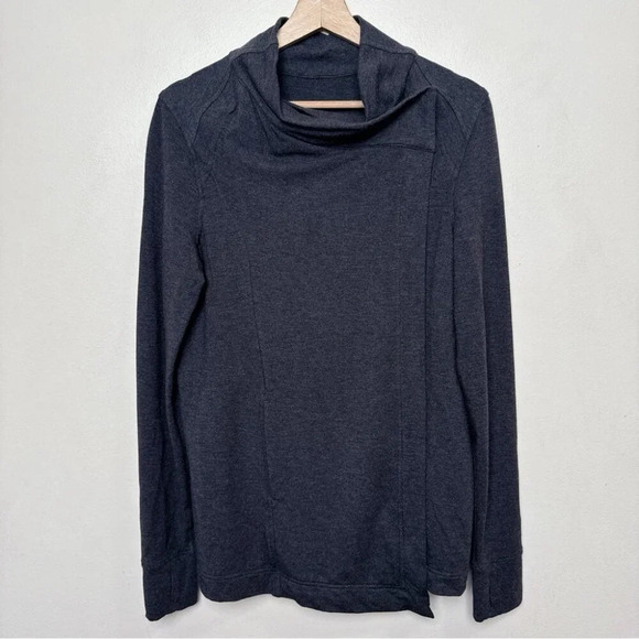 Lululemon Womens 8 Coast Wrap Heathered Black - Picture 4 of 16